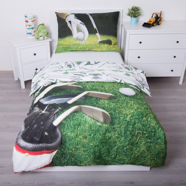 Sängkläder för barn - Golf bedding set 140×200cm, 70×90 cm