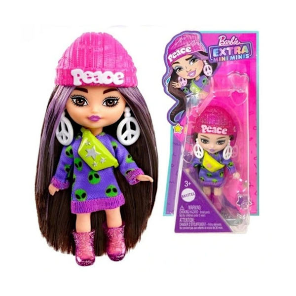 Barbie Extra Minidockor  4 blandade i display 8x16cm