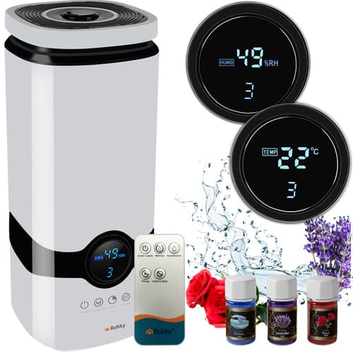 Ultraljudsluftfuktare 4L med Jonisering & Aromaterapi