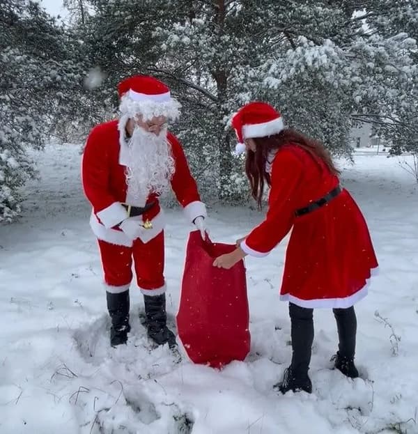 Fru Jultomte Kostym – Klänning, Mössa & Bälte