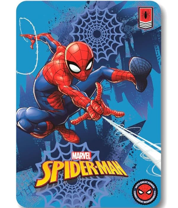 Spiderman Great Power pläd i polarfleece 100x140cm