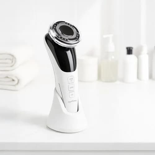 Soulima 5-i-1 ansiktsmassager – EMS, LED, värme och kyla