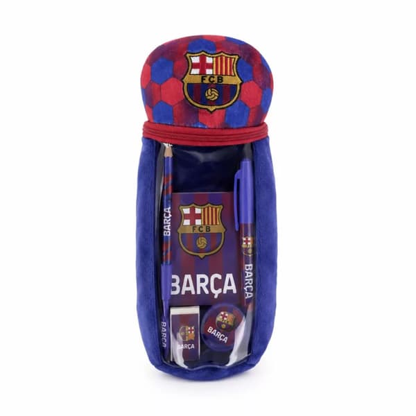 FC Barcelona Barça fylld plyschpennfodral 27 cm – blå