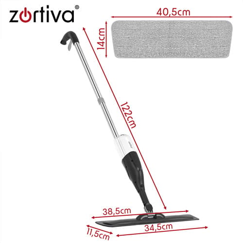 Spraymopp 300 ml med 3 mikrofiberöverdrag – Zortiva 360°