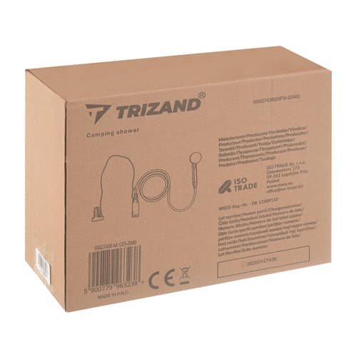 Portabel campingdusch USB 2200mAh – med pump