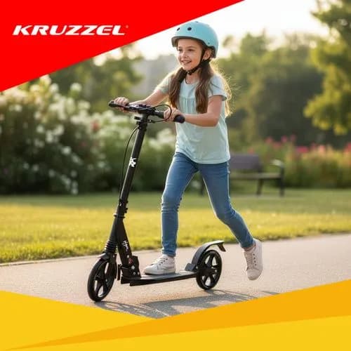 Sparkcykel för barn, stor storstadsmodell med 200 mm hjul
