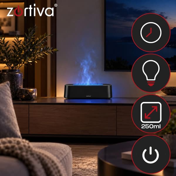 Luftfuktare och doftdiffusor 250 ml – LED-lågeffekt, timer och fjärrkontroll