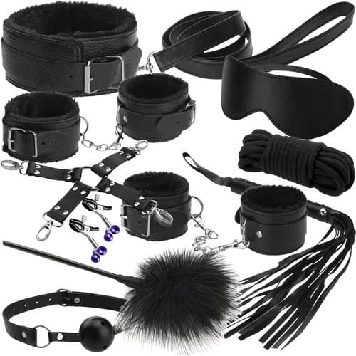 Erotiska accessoarer - set - svart