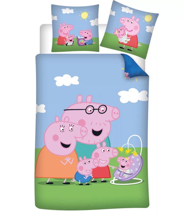 Peppa Pig Bäddset Barn 100x135 cm – 100 % Bomull