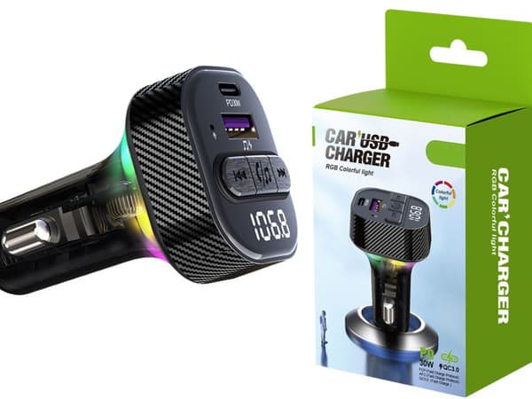 Bilsändare FM MP3/WMA USB A+USB C 30W