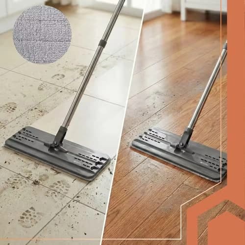 Moppdukar 33 cm 5-pack | Kardborre till platt mopp