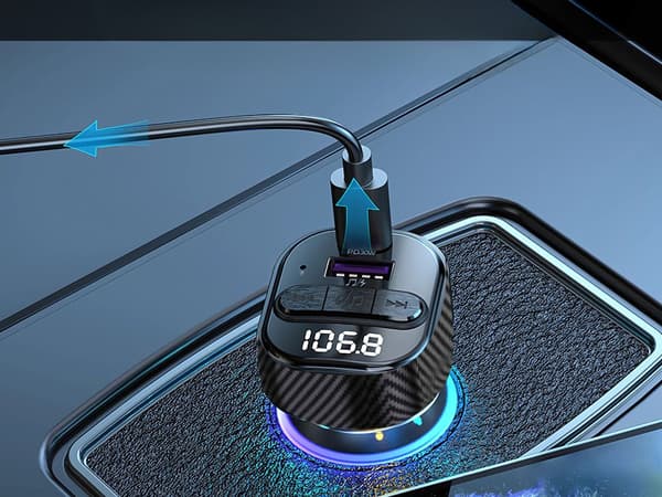 Bilsändare FM MP3/WMA USB A+USB C 30W