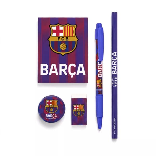 FC Barcelona Barça fylld plyschpennfodral 27 cm – blå