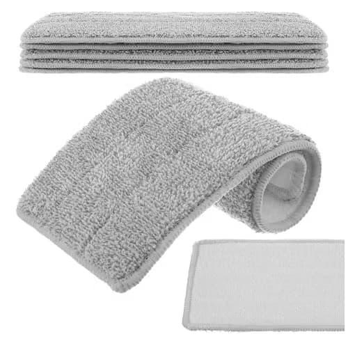 Moppdukar 33 cm 5-pack | Kardborre till platt mopp