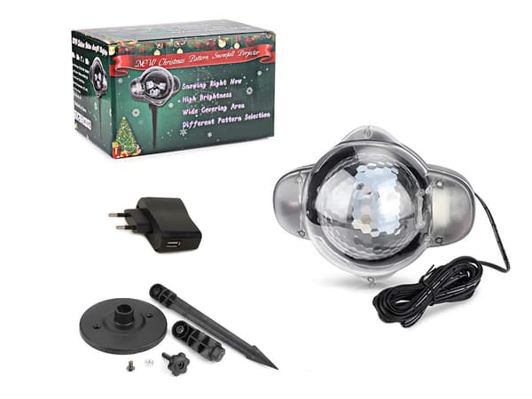 Jul LED discokula RGB-projektor