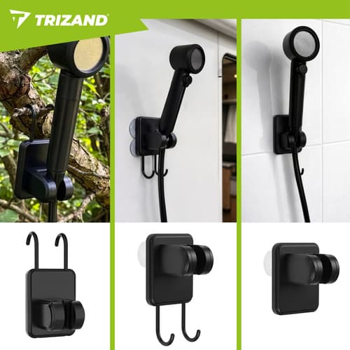 Campingdusch 8000mAh USB – TRIZAND med LED & justerbart tryck