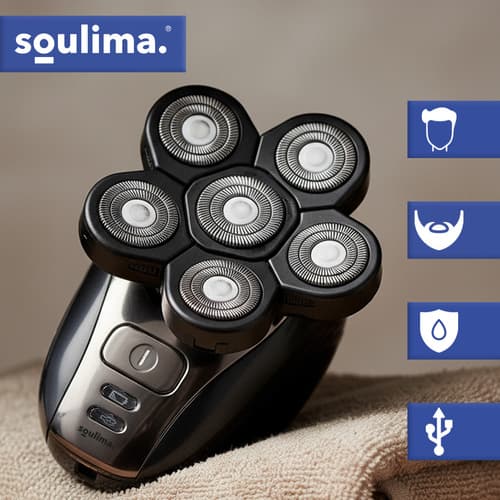Rakapparat Herr 6-i-1 SOULIMA – Trimmer & Näshårstrimmer