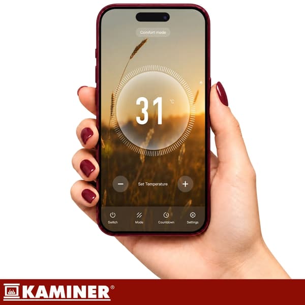 Arvell 2500W oljefyllt element med WiFi – vit