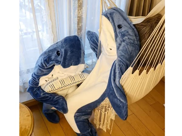 Hajfilt pyjamas nattkläder kostym varm vinterhuvtröja tjock M MEDIUM