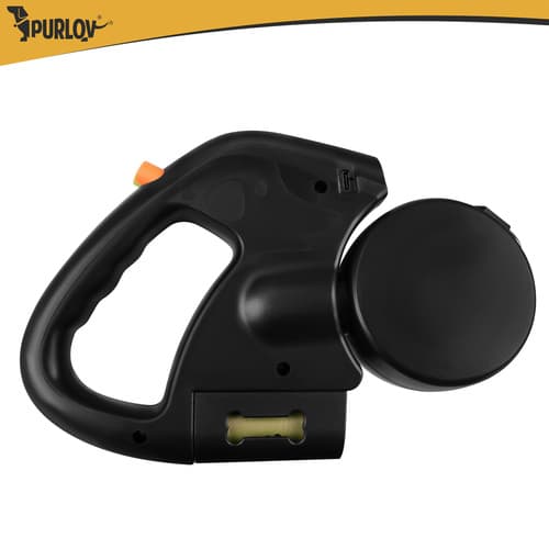 Dubbel flexikoppel 2 × 3 m för 2 hundar – Purlov med LED