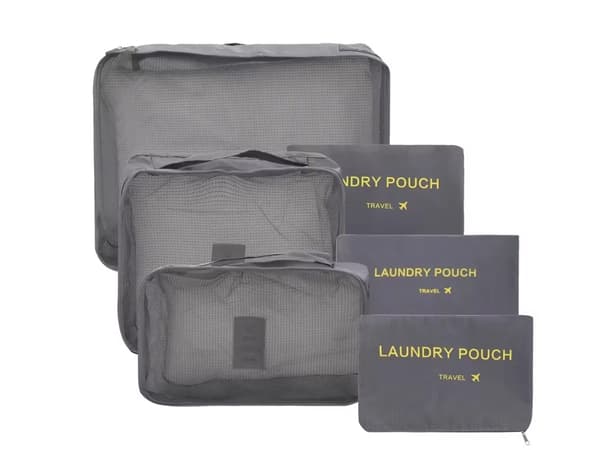 Reseorganizers 6-pack Grå – Packpåsar Resväska