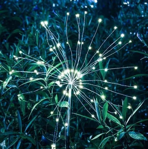 Solcellsdriven trädgårdslampa – blåsblommor
