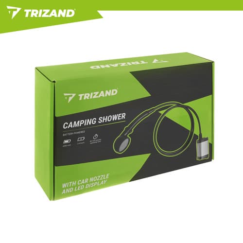 Portabel campingdusch 6000mAh – Trizand USB dusch för camping & resa