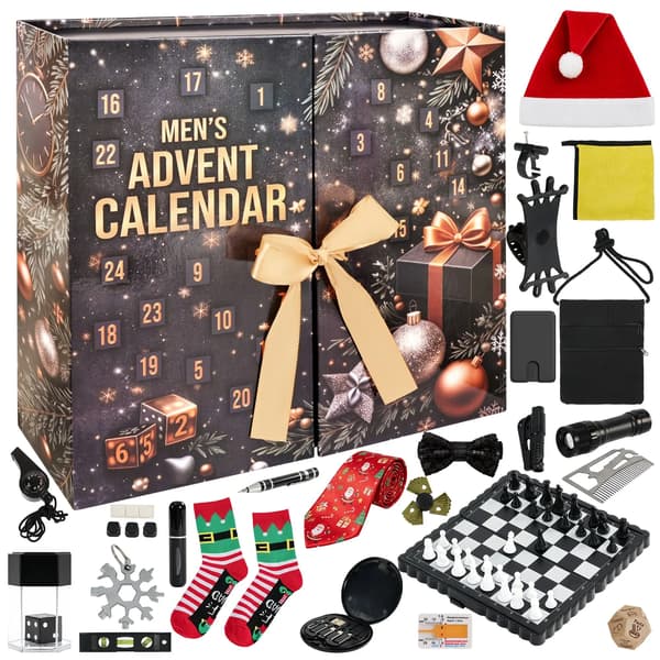 Adventskalender för män 2026 – 24 presenter & prylar