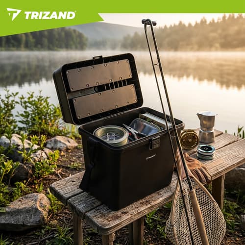 Fiskelåda med sits – Fiskebox organizer