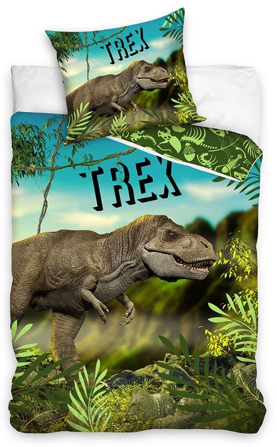 Bäddset för barn - Dinosaurie 140×200 cm, 70×90 cm
