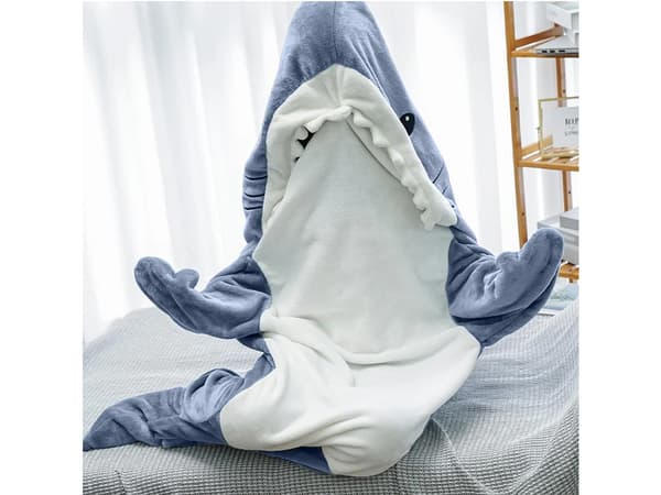 Hajfilt pyjamas nattkläder kostym varm vinterhuvtröja tjock M MEDIUM