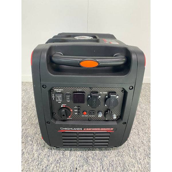 Reservel, bensindrivet elverk 3,7 kW, tyst 50 dB