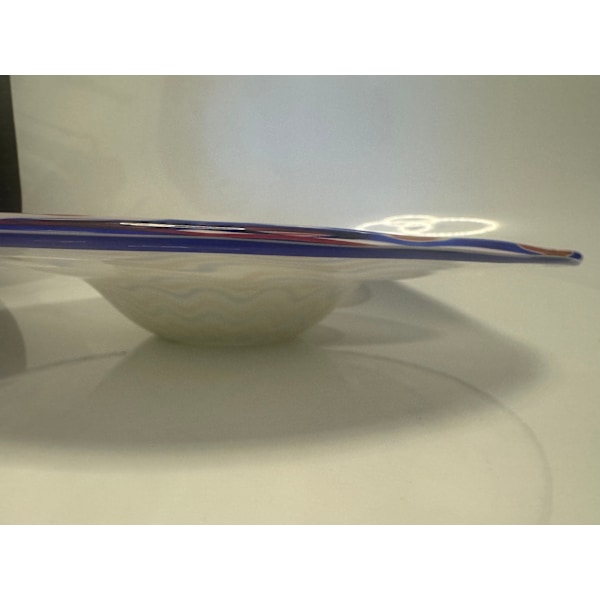 Mycket vacker glasskål 35 cm