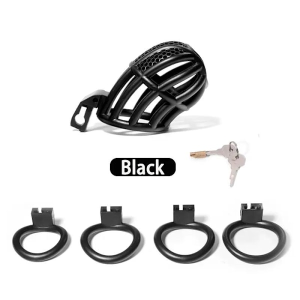 Black mamba, male chastity device for role playing