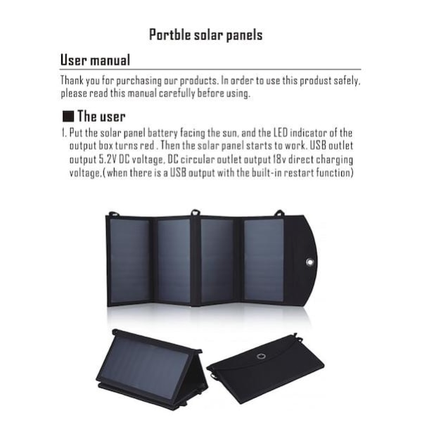 Smart solcellsladdare för mobilen 7 w