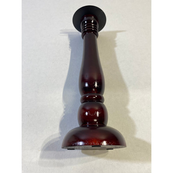 Handmade candle holders in stained wood, 6-pack