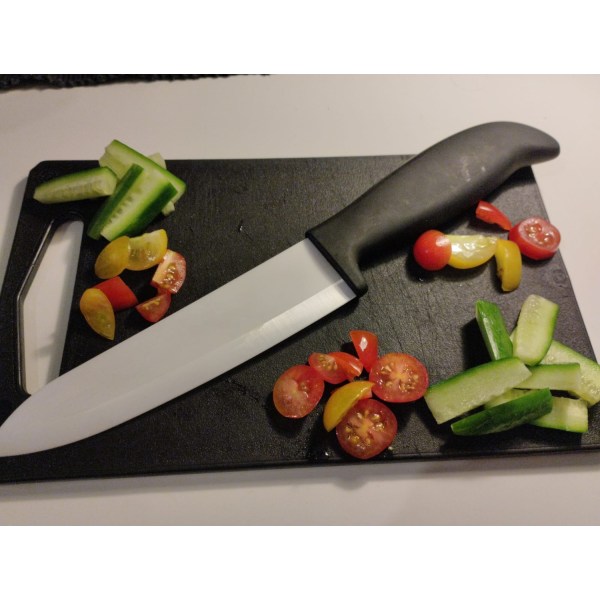 Köks och allroundkniv ergonomiskt handtag och keramisk bladX2