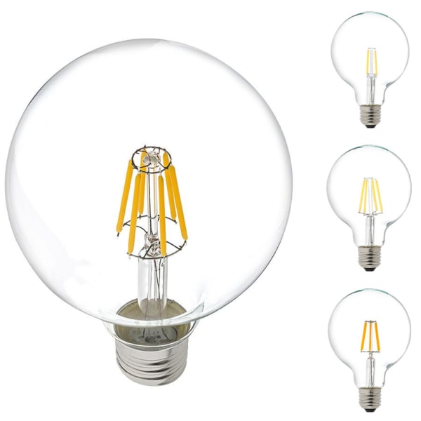 LED lampa som ser ut som traditionell glödlampa 8W E27  6pack