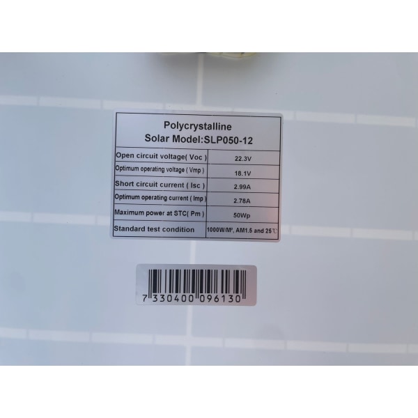 Pålidelig solcellepanel polykrystallinsk 50 W