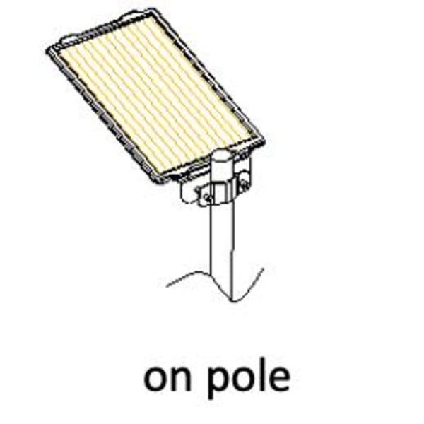 All-in-one solcellelampe med PIR-sensor Model: DJ603-9W-02