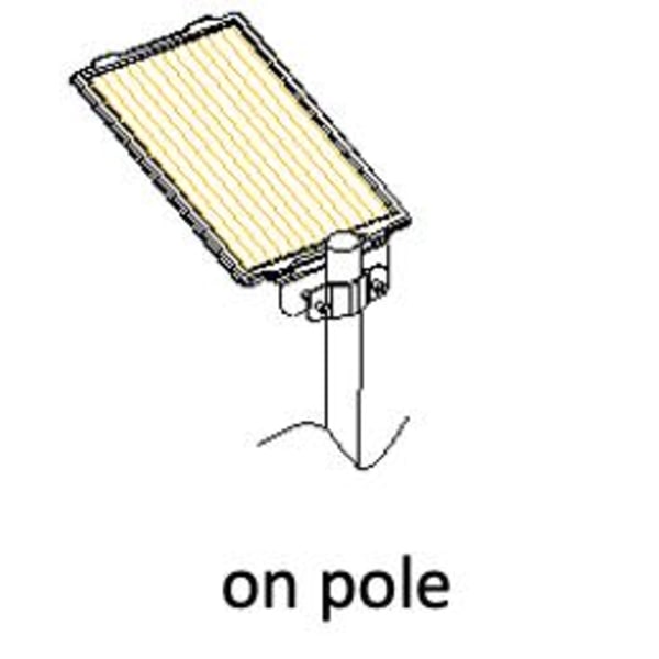 Allt-i-ett solcellslampa med PIR-sensor Modell: DJ603-9W-02