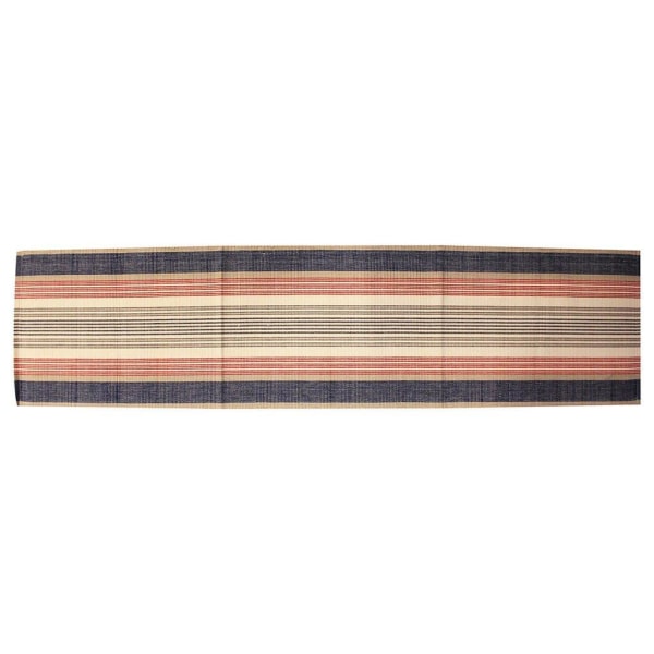 Table runner blue/red/beige in peasant-style 35 x 140 cm