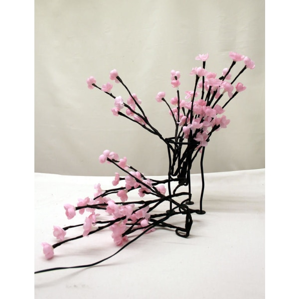 Nice pink flower bouquet with about 60 beautiful diode lights