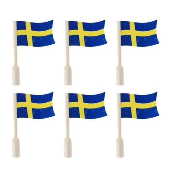 Små Svenska flaggor 6 stx30