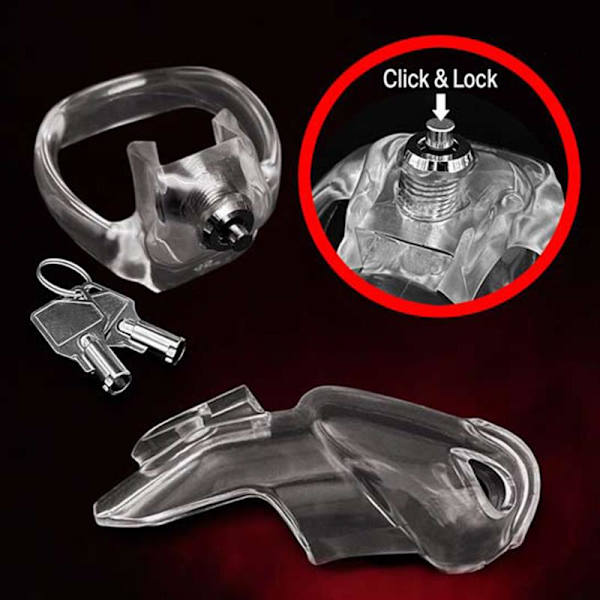 Napsauta Amp Lock Male Chastity Devce HT-V5