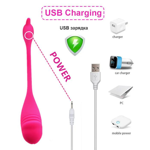 Remote controlled vibrator for pleasant foreplay, 10 speeds