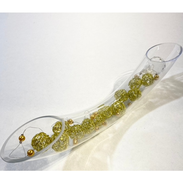 Skål/Vas i glas elegant fint bågformad, 20-pack