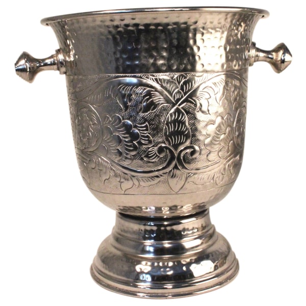 A very beautiful Champagne wine cooler with pattern in polished