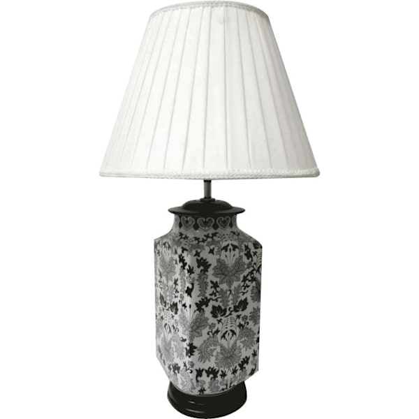 Gray unusual table lamp, quality porcelain, hand painted X 2 pcs