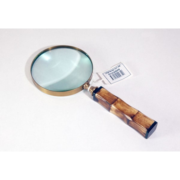 Stylish handmade magnifying glass, magnification 12.25 times
